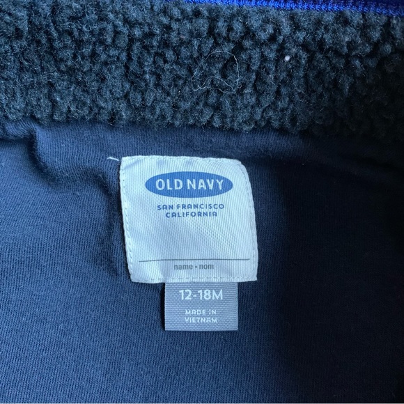2/$10 OLD NAVY Toddler boy fall jacket sweater 12-18m - Picture 2 of 3